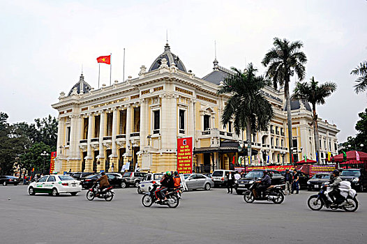 剧院,河内,北越,越南,东南亚,亚洲