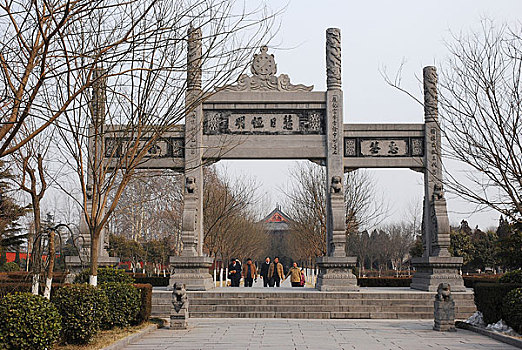 河南洛阳白马寺内景