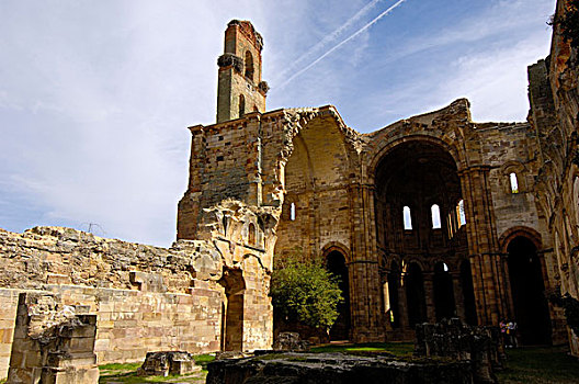 遗址,玛丽亚,西多会,寺院,12世纪,萨莫拉省,西班牙,欧洲