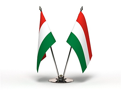微型,旗帜,匈牙利,隔绝