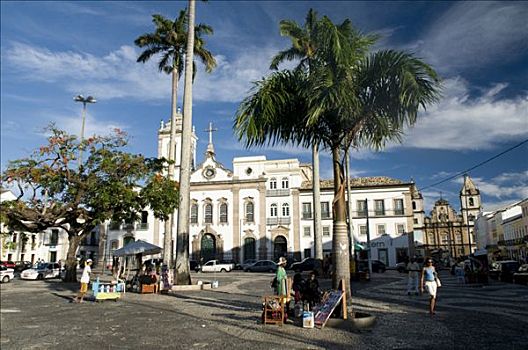 耶稣,大广场,历史,中心,城镇,背影,右边,巴西,南美