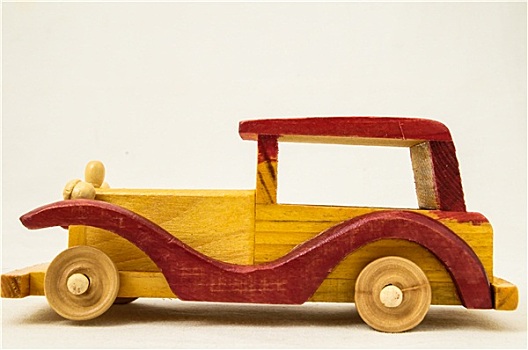 木制玩具,红色,黄色,汽车