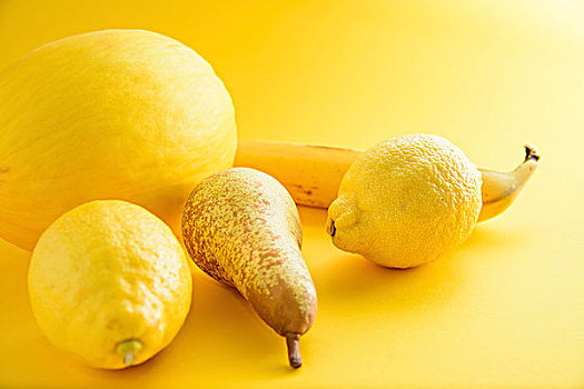 安放,黄色,水果,表面