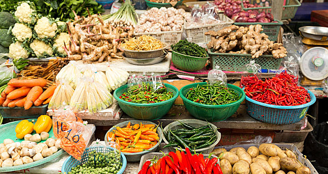 街边市场,品种,蔬菜