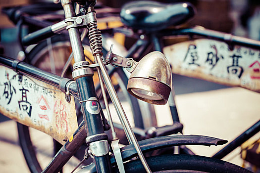 老,自行车,日本