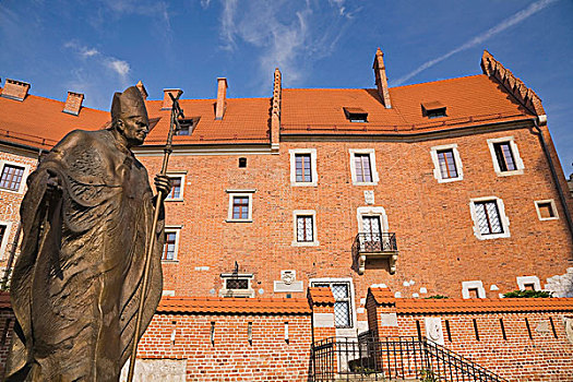 雕塑,皇家,城堡,克拉科夫,波兰