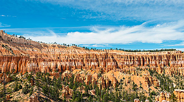 彩色,岩石构造,怪岩柱,石头,针,布莱斯峡谷国家公园,犹他,美国,北美