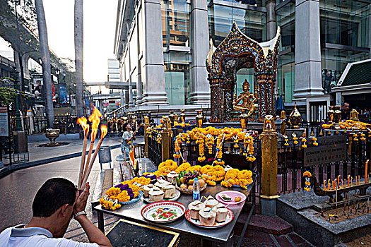 泰国,曼谷,神祠