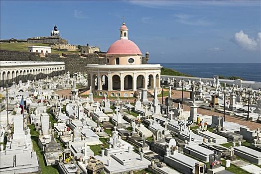 墓地,莫罗城堡,要塞,圣胡安,波多黎各