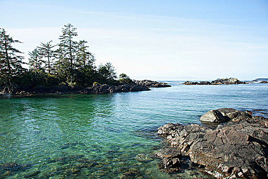 漂亮,海滩,靠近,不列颠哥伦比亚省,加拿大