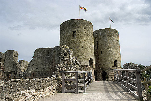 北威尔士,登比郡,西部,门房,城堡,１３世纪,国王