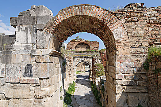 大门,古城,墙壁,波尔萨,省,区域,土耳其,亚洲