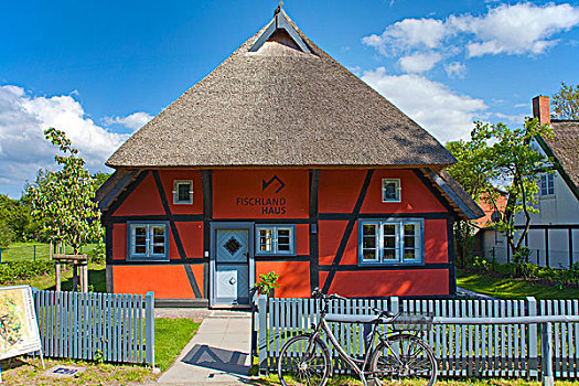 一个,房子,梅克伦堡前波莫瑞州,波罗的海,德国,欧洲