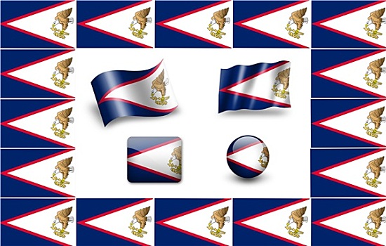 旗帜,美洲,萨摩亚群岛,象征