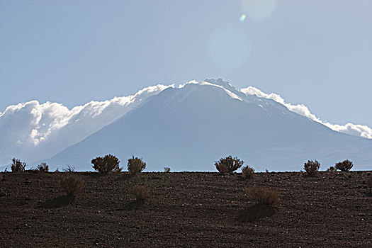 云,上方,火山,安托法加斯塔大区,智利