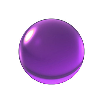 水晶,紫色,球