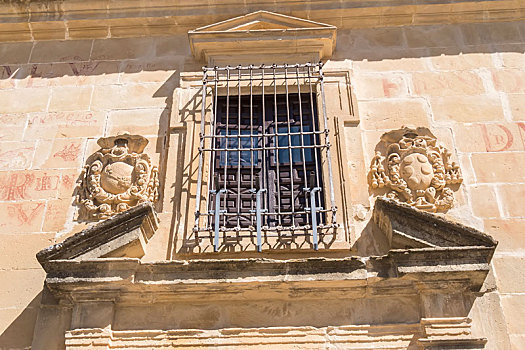 窗户,圣费利佩,老,研讨会,巴埃萨,西班牙