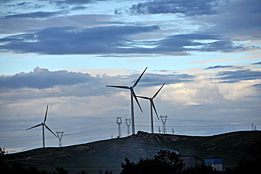内蒙古自治区锡林浩特化德县风能发电场