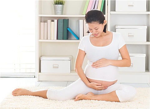 亚洲人,8个月,孕妇