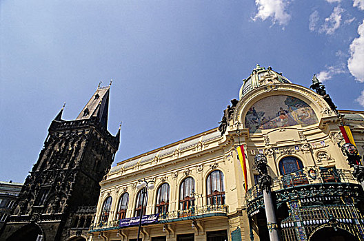 捷克共和国,布拉格,城市,房子
