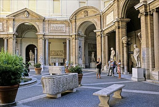 博物馆,梵蒂冈,梵蒂冈城,罗马,意大利,欧洲