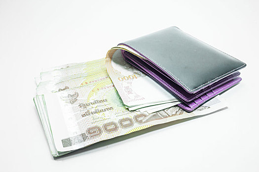 泰国,钱,货币,皮夹