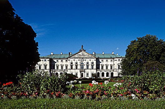 宫殿,国家图书馆,华沙,波兰,巴洛克式建筑