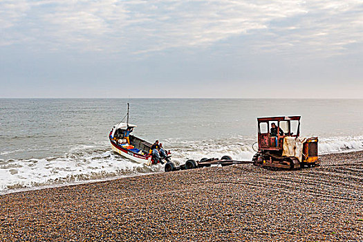 渔民,海滩