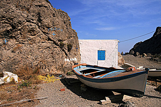 划船,船,卡帕索斯,岛屿,爱琴海岛屿,爱琴海,多德卡尼斯群岛,希腊,欧洲