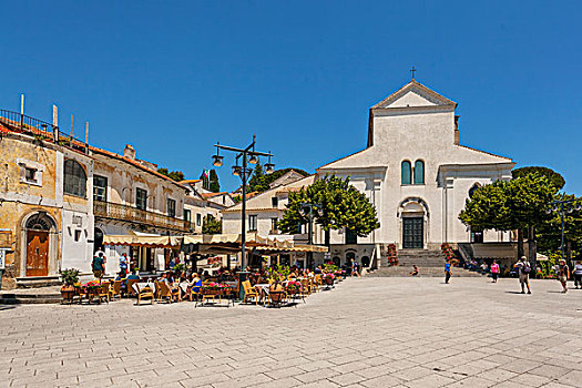 中央教堂,圣玛丽亚教堂,广场,拉韦洛,坎帕尼亚区,意大利,欧洲