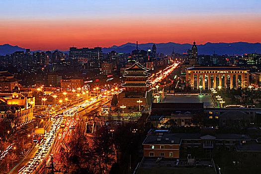 北京正阳门夜景