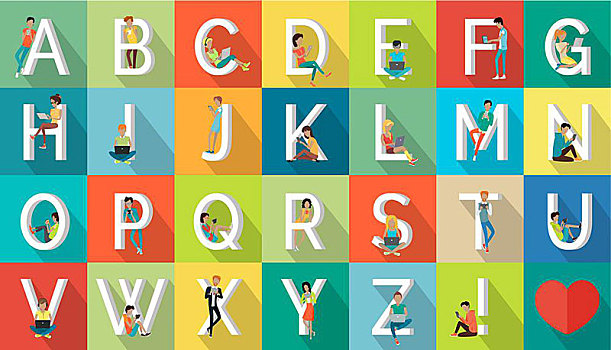 字母,度假,矢量,设计,概念,简单,文字,人,休息,收集,夏天,休闲,娱乐,插画,世界,旅游