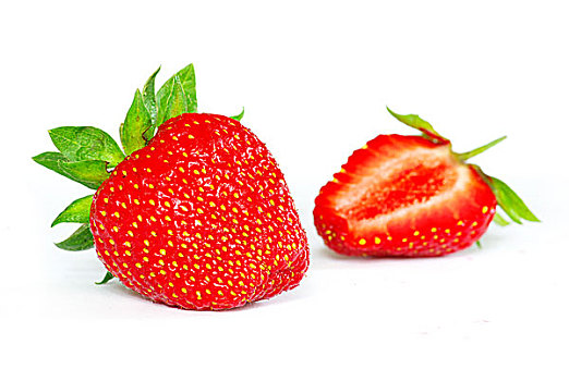 草莓,白色背景