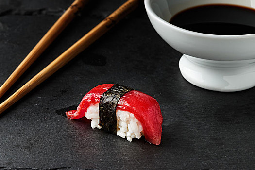 红色,金枪鱼,握寿司