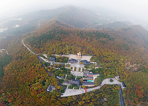 第八洞天,第一福地,江苏省镇江市句容市茅山风景区航拍