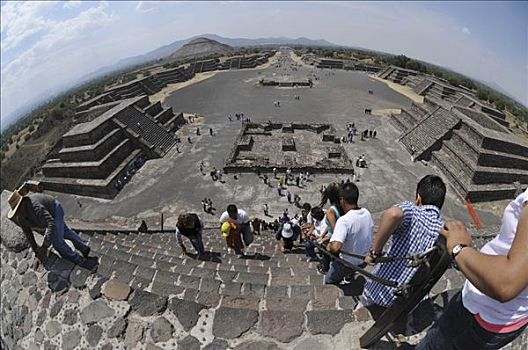太阳金字塔,特奥蒂瓦坎,墨西哥,北美