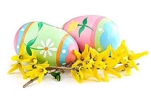 复活节彩蛋,安放,春花,隔绝