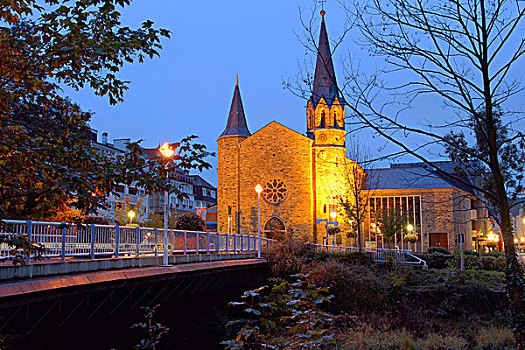 教堂,坏,莱茵兰普法尔茨州,德国,欧洲