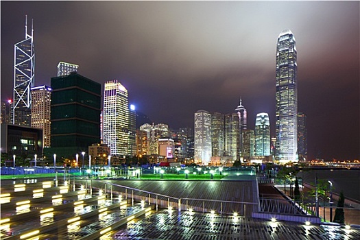 香港,城市,夜景