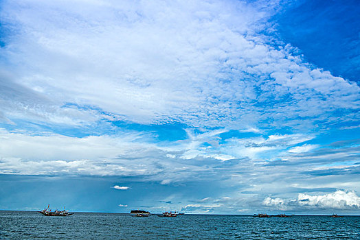 印尼,风光,大海,船只