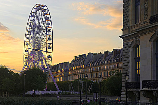轮子,花园,巴黎,法国,欧洲