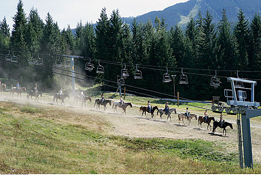 骑马,胜地,不列颠哥伦比亚省,加拿大