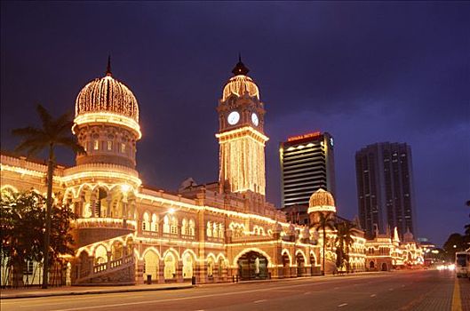 夜景,吉隆坡,马来西亚