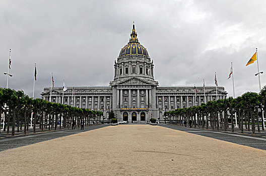 市政厅,旧金山,加利福尼亚,美国,北美