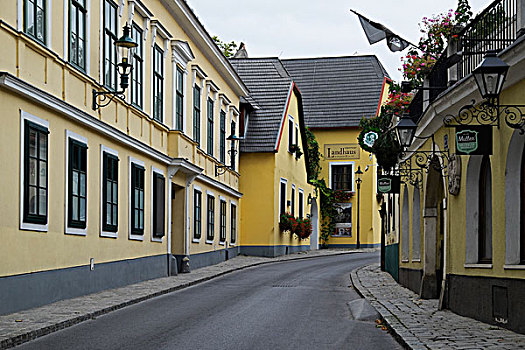 街道,黄色,建筑,维也纳,奥地利