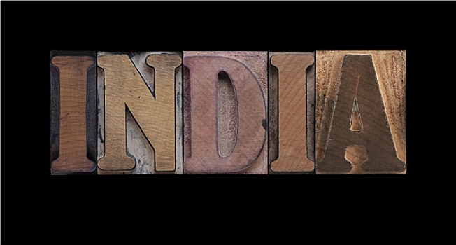 印度,老,木头,输入