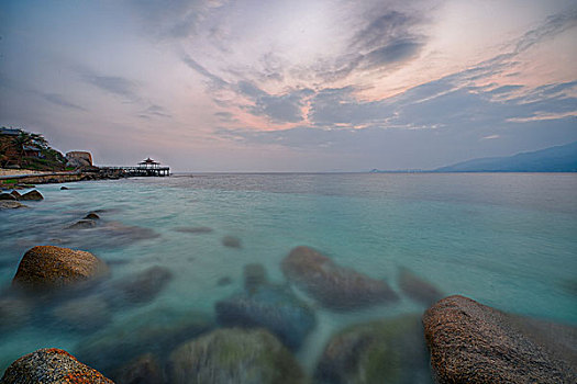 海南分界洲岛日落海滩