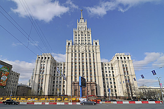 俄罗斯,莫斯科,外国,风流,建筑,一个,摩天大楼