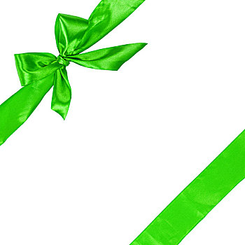 绿色,丝带,蝴蝶结,构图,隔绝,白色背景,背景