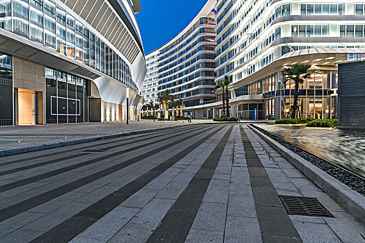 城市金融区街景